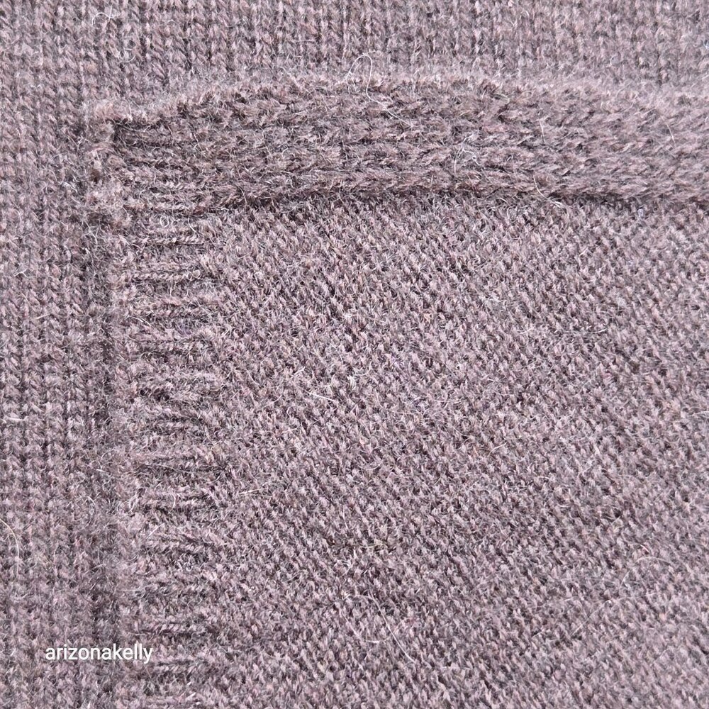 Knit Cashmere Scarf Chocolate Brown - Picture 4 of 9